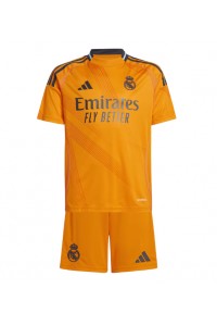 Fotbalové Dres Real Madrid Dětské Venkovní Oblečení 2024-25 Krátký Rukáv (+ trenýrky)